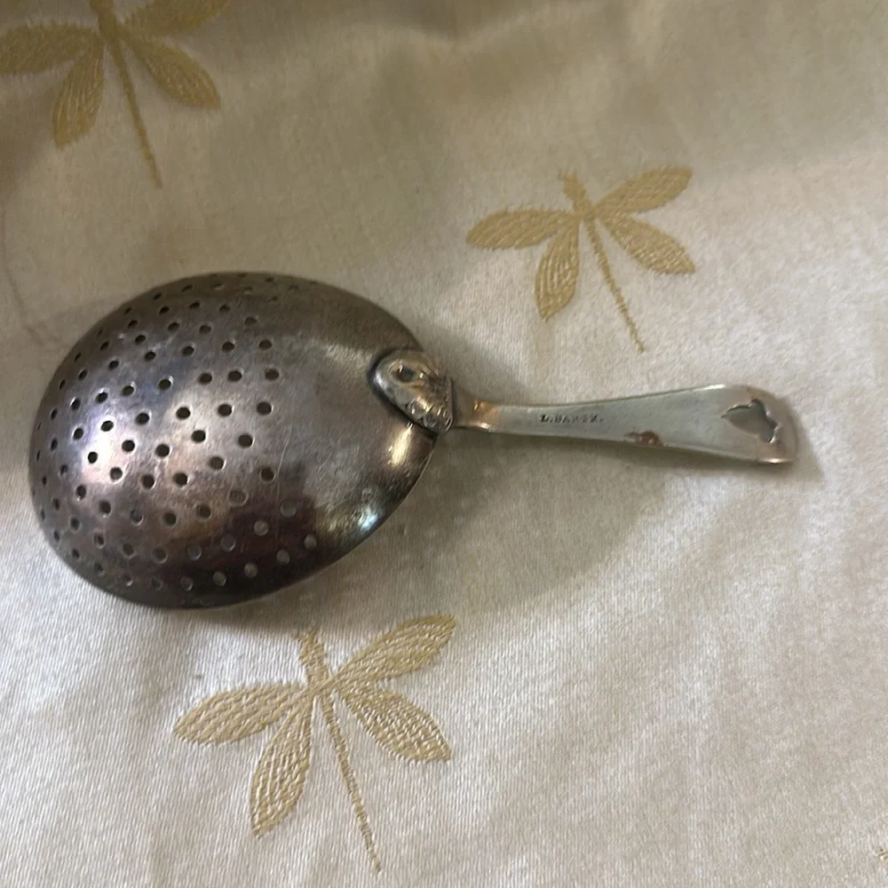 Vintage L. Barth Silver Bar Julep / Cocktail Strainer / Bar Tool.